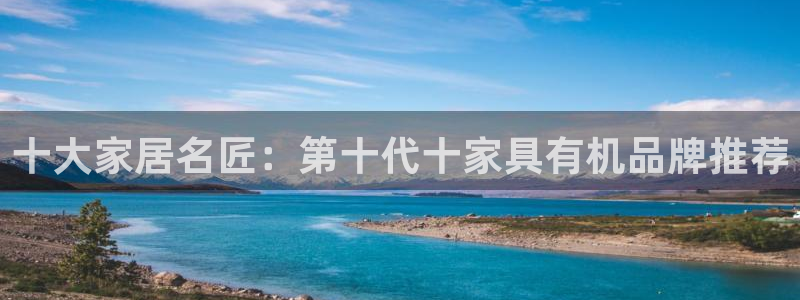 先锋娱乐情报：十大家居名匠：第十代十家具有机品牌推荐